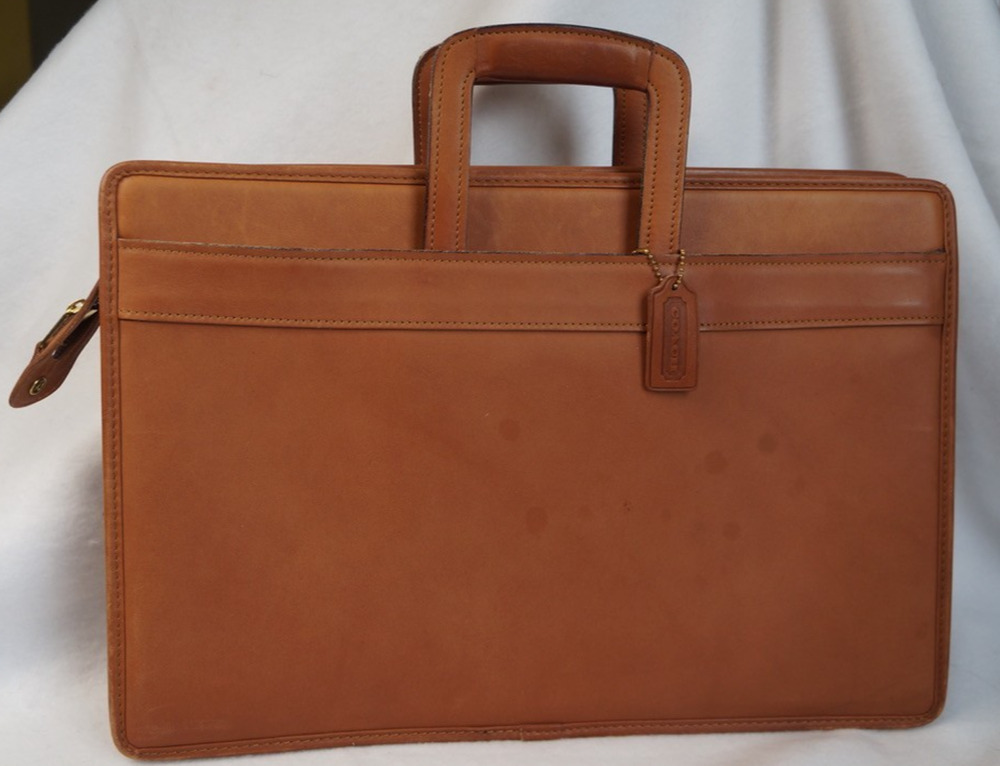 Vintage Coach Senator Briefcase Business Bag – Style 5351 | British Tan
